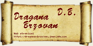Dragana Brzovan vizit kartica
